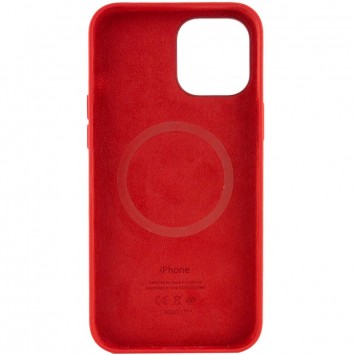 Чохол для Apple iPhone 12 Pro Max (6.7"") - Silicone case (AAA) full with Magsafe and Animation (Червоний / Red) - Чохли для iPhone 12 Pro Max - зображення 2 