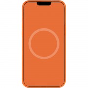 Чохол для Apple iPhone 12 Pro Max (6.7"") - Silicone case (AAA) full with Magsafe and Animation (Помаранчевий / Kumquat)