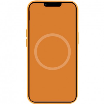 Чохол для Apple iPhone 13 (6.1"") - Silicone case (AAA) full with Magsafe and Animation (Помаранчевий / Marigold) - Чохли для iPhone 13 - зображення 3 