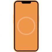 Чехол для Apple iPhone 13 Pro - Silicone case (AAA) full with Magsafe and Animation (Оранжевый / Marigold)