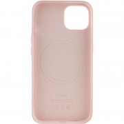 Чехол для Apple iPhone 13 mini (5.4"") - Silicone case (AAA) full with Magsafe and Animation (Розовый / Chalk Pink)