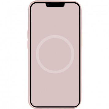 Чехол для Apple iPhone 13 mini (5.4"") - Silicone case (AAA) full with Magsafe and Animation (Розовый / Chalk Pink) - Чехлы для iPhone 13 Mini - изображение 3