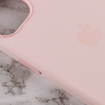 Чехол для Apple iPhone 13 mini (5.4"") - Silicone case (AAA) full with Magsafe and Animation (Розовый / Chalk Pink) - Чехлы для iPhone 13 Mini - изображение 4