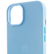 Кожаный чехол для Apple iPhone 13 (6.1"") - Leather Case (AA) with MagSafe (Blue)