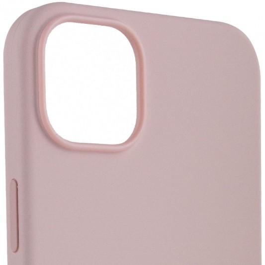 Чохол для Apple iPhone 13 mini (5.4"") - Silicone case (AAA) full with Magsafe Рожевий / Chalk Pink - зображення 2 