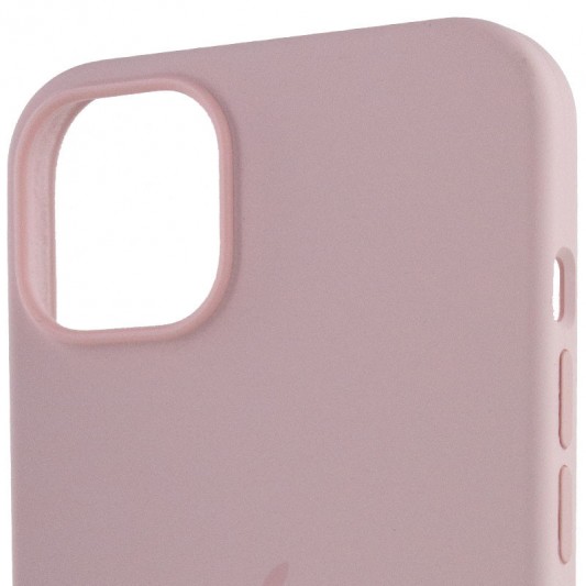 Чохол для Apple iPhone 13 mini (5.4"") - Silicone case (AAA) full with Magsafe Рожевий / Chalk Pink - зображення 3 