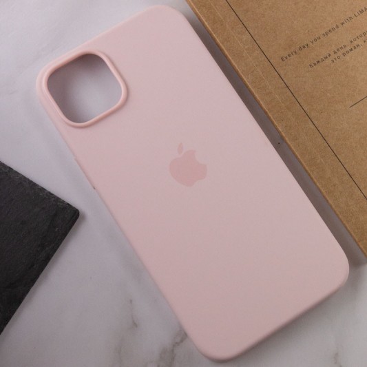 Чохол для Apple iPhone 13 mini (5.4"") - Silicone case (AAA) full with Magsafe Рожевий / Chalk Pink - зображення 6 