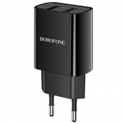 Зарядное устройство Borofone BA53A Powerway (2USB/2.1A) + Lightning Черный