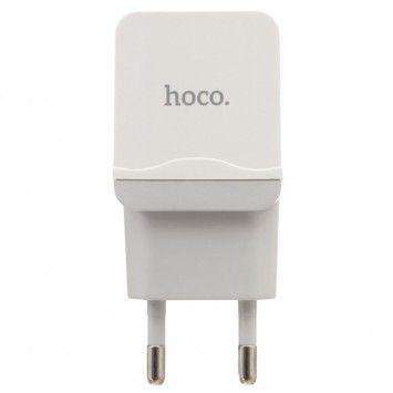 Зарядний пристрій для телефона - Hoco C27A 2.4A 1USB white - Мережеві ЗП (220 В) - зображення 1 