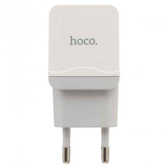 Зарядний пристрій для телефона - Hoco C27A 2.4A 1USB white - зображення 1 