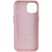 Кожаный чехол для Apple iPhone 14 (6.1"") - Leather Case (AA) with MagSafe Sand Pink