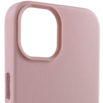 Шкіряний чохол для Apple iPhone 14 (6.1"") - Leather Case (AA) with MagSafe Sand Pink - зображення 3 