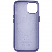 Кожаный чехол для Apple iPhone 14 (6.1"") - Leather Case (AA) with MagSafe Violet