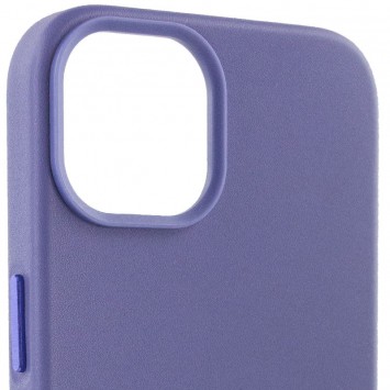 Шкіряний чохол для Apple iPhone 14 (6.1"") - Leather Case (AA) with MagSafe Violet - зображення 3 