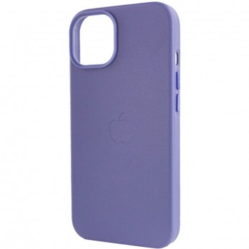 Шкіряний чохол для Apple iPhone 14 (6.1"") - Leather Case (AA) with MagSafe Violet - зображення 6 