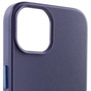 Шкіряний чохол для Apple iPhone 14 (6.1"") - Leather Case (AA) with MagSafe Фіолетовий / Amethys