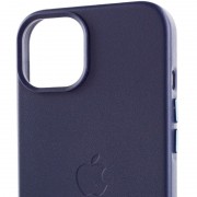 Шкіряний чохол для Apple iPhone 14 (6.1"") - Leather Case (AA) with MagSafe Фіолетовий / Amethys