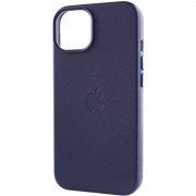 Кожаный чехол для Apple iPhone 14 (6.1"") - Leather Case (AA) with MagSafe Фиолетовый / Amethys