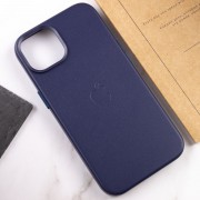 Шкіряний чохол для Apple iPhone 14 Plus (6.7"") - Leather Case (AA) with MagSafe Фіолетовий / Amethys