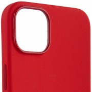 Чехол для Apple iPhone 14 (6.1"") - Silicone case (AAA) full with Magsafe Красный / Red