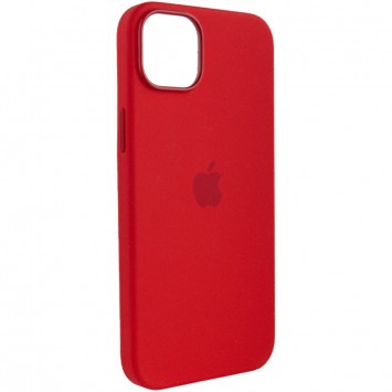 Чехол для Apple iPhone 14 (6.1"") - Silicone case (AAA) full with Magsafe Красный / Red - Чехлы для iPhone 14 - изображение 3