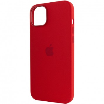 Чехол для Apple iPhone 14 (6.1"") - Silicone case (AAA) full with Magsafe Красный / Red - Чехлы для iPhone 14 - изображение 5