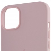 Чохол для Apple iPhone 14 (6.1"") - Silicone case (AAA) full with Magsafe Рожевий / Chalk Pink