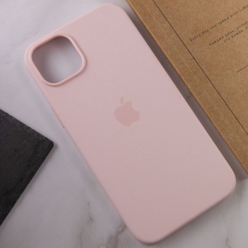 Чохол для Apple iPhone 14 (6.1"") - Silicone case (AAA) full with Magsafe Рожевий / Chalk Pink - Чохли для iPhone 14 - зображення 6 