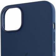 Чехол для Apple iPhone 14 (6.1"") - Silicone case (AAA) full with Magsafe Синий / StromBlue