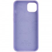 Чохол для Apple iPhone 14 (6.1"") - Silicone case (AAA) full with Magsafe Бузковий / Lilac