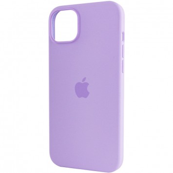 Чохол для Apple iPhone 14 (6.1"") - Silicone case (AAA) full with Magsafe Бузковий / Lilac - зображення 5 