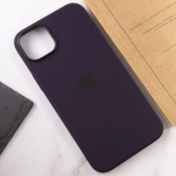 Чохол для Apple iPhone 14 (6.1"") - Silicone case (AAA) full with Magsafe Фіолетовий / Elderberry - Чохли для iPhone 14 - зображення 6 
