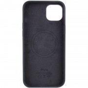 Чохол для Apple iPhone 14 (6.1"") - Silicone case (AAA) full with Magsafe Чорний / Midnight