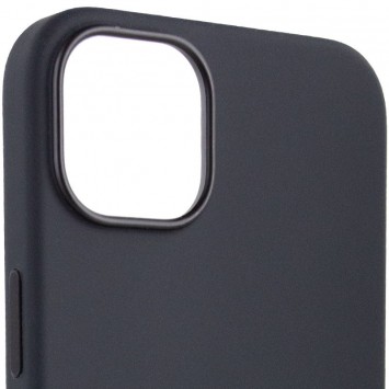 Чохол для Apple iPhone 14 (6.1"") - Silicone case (AAA) full with Magsafe Чорний / Midnight - Чохли для iPhone 14 - зображення 2 