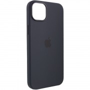 Чехол для Apple iPhone 14 (6.1"") - Silicone case (AAA) full with Magsafe Черный / Midnight