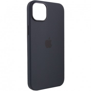 Чохол для Apple iPhone 14 (6.1"") - Silicone case (AAA) full with Magsafe Чорний / Midnight - зображення 4 