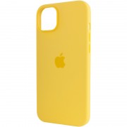 Чохол для Apple iPhone 14 Plus (6.7"") - Silicone case (AAA) full with Magsafe Жовтий / Sunglow