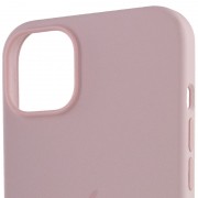 Чехол для Apple iPhone 14 Plus (6.7"") - Silicone case (AAA) full with Magsafe Розовый / Chalk Pink