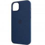 Чехол для Apple iPhone 14 Plus (6.7"") - Silicone case (AAA) full with Magsafe Синий / StromBlue