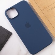 Чехол для Apple iPhone 14 Plus (6.7"") - Silicone case (AAA) full with Magsafe Синий / StromBlue