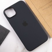 Чехол для Apple iPhone 14 Plus (6.7"") - Silicone case (AAA) full with Magsafe Черный / Midnight