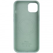 Чехол для Apple iPhone 14 Pro (6.1"") - Silicone case (AAA) full with Magsafe Бирюзовый / Succulent