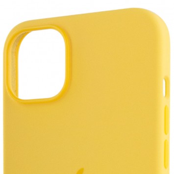 Чохол для Apple iPhone 14 Pro Max (6.7"") - Silicone case (AAA) full with Magsafe Жовтий / Sunglow - зображення 4 