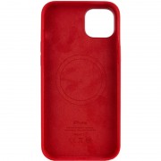 Чехол для Apple iPhone 14 Pro Max (6.7"") - Silicone case (AAA) full with Magsafe Красный / Red