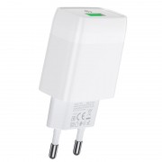 Зарядное устройство Hoco C72Q Glorious QC3.0 18W (1USB/3A) + Type-C, Белый