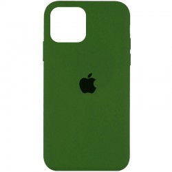 Чохол для Apple iPhone 14 (6.1"") - Silicone Case Full Protective (AA) Зелений / Olive