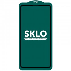 Захисне скло для Apple iPhone 14 Pro Max - SKLO 5D (full glue) (тех.пак) Чорний