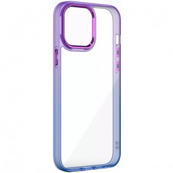Чохол Apple iPhone 14 Pro Max - TPU+PC Fresh sip series Синій / Фіолетовий