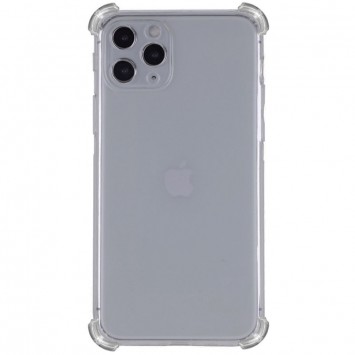 TPU чехол для Apple iPhone 14 Pro Max - GETMAN Ease logo усиленные углы Серый (прозрачный)
