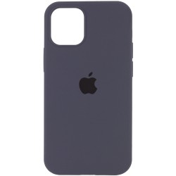 Чехол для Apple iPhone 14 (6.1"") - Silicone Case Full Protective (AA) Серый / Dark Grey
